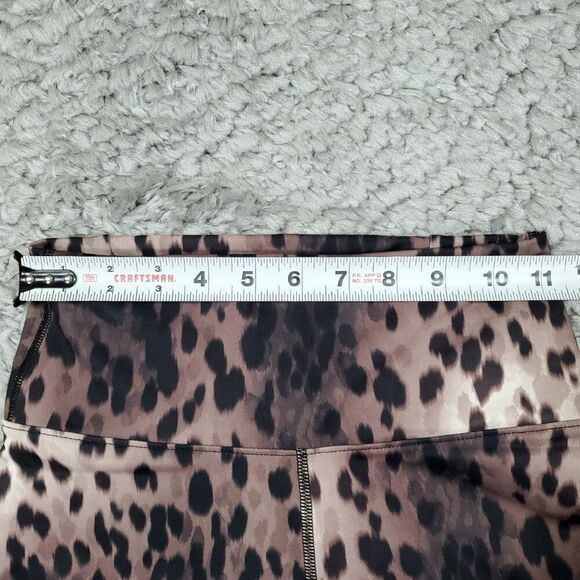 Fabletics Boost PowerHold High Waist 7/8 Leggings Spotted Black Animal Print XXS - Picture 6 of 8